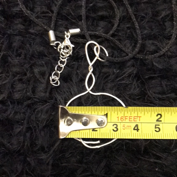 Silver Tone Wire Charm Necklace - Picture 12 of 14